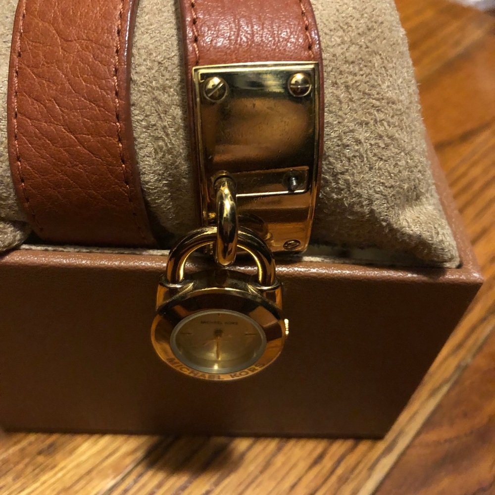 Michael Kors watch and clutch